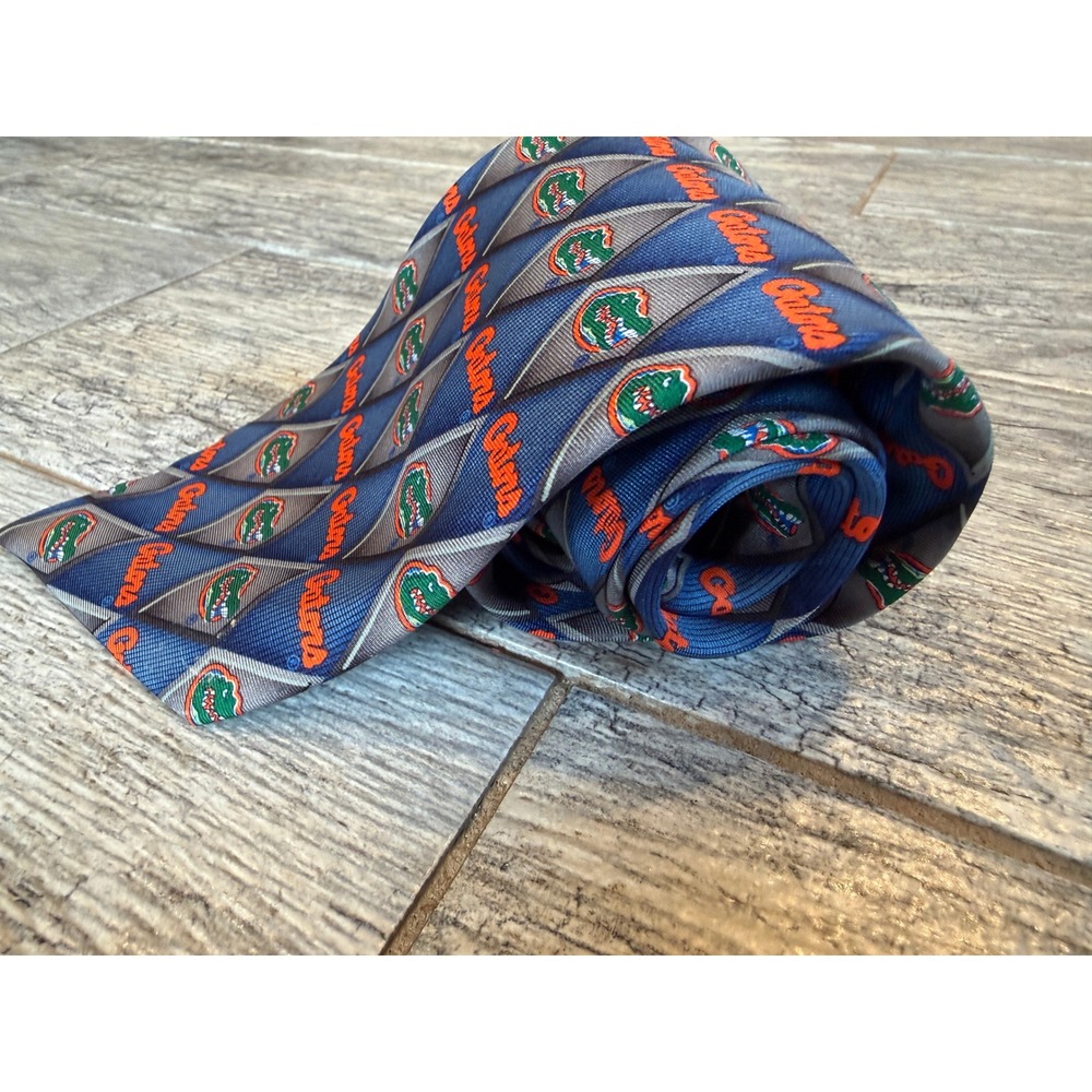 Eagle Neckwear Florida Gators Tie 100% Silk NCAA Necktie Men Basketball Novetly